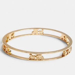 NWT Coach Horse & Carriage Cutout Bangle Bracelet GIFT BOXED